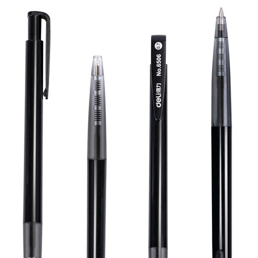 得力6506圆珠笔0.7mm子弹头(黑)(支) 商品图1