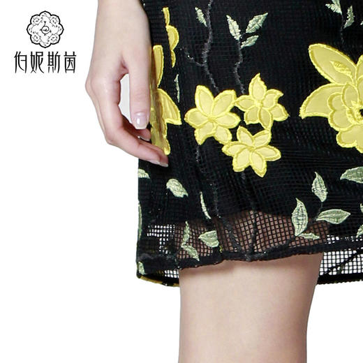 【伯妮斯茵】172B091--黄色半裙--绿松石金耳环--《太阳之子--印加》 商品图3