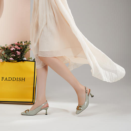 21年夏季新款包头凉鞋时装凉鞋高跟后空女凉鞋T21AH15621 商品图2