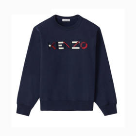 KENZO 高田贤三 男士 字母卫衣 深蓝色 FB55 PU541 3LA 76