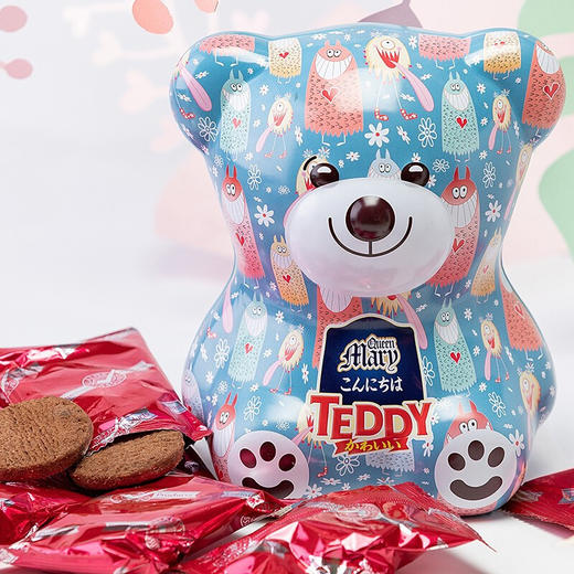 马来西亚金玛丽泰迪巧克力曲奇饼干120g/150131 伴手礼存钱罐图案随机发货 商品图2