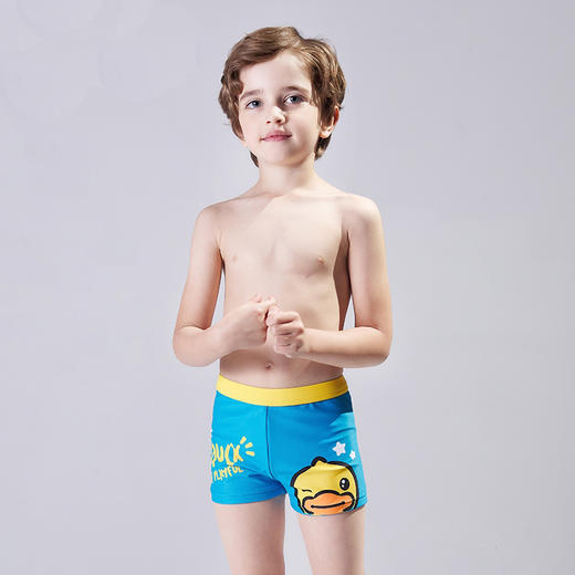 童丨B.duck小黄鸭儿童泳裤男童新款宝宝可爱游泳装备男孩短裤【BD2132003-1】 商品图0