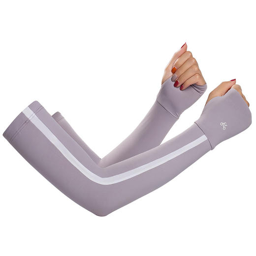 夏季防晒冰丝袖套防紫外线冰丝护臂骑行室外袖子薄款开车冰爽女 商品图4