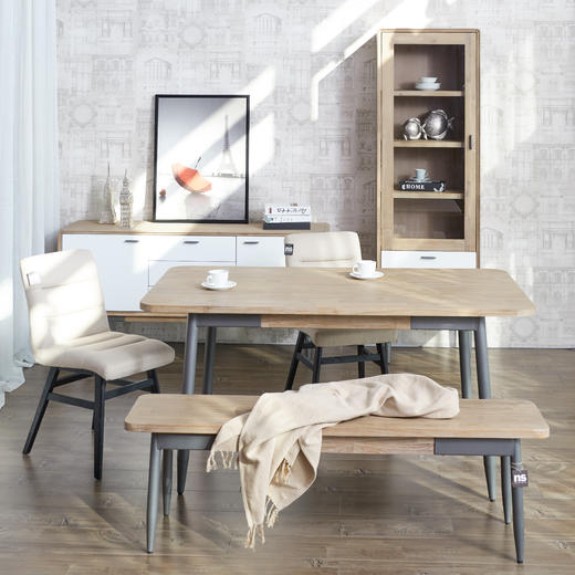NS家居nsfurniture家居餐厅进口ALB系列实木餐桌NSDT-ALB WHT D05 商品图12