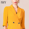 IWY/黄色连衣裙职业女裙端庄求职气质工衣裙子礼仪服工装Q9234 商品缩略图4