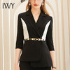 IWY/黑白拼色显瘦西装套装女小香风职业装气质女神范高端商务装C1193+P433-B 商品缩略图4