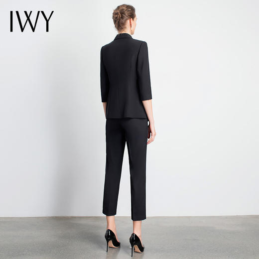 IWY/黑色气质西装套装女修身显瘦通勤商务高端职业装女神范时尚工作服
C10408+P10408B 商品图3