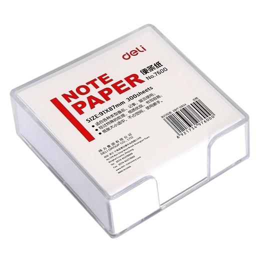 得力7600便条纸带盒91*87(白)(盒) 商品图1