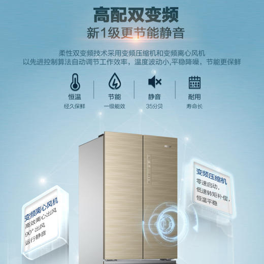 海尔（Haier）冰箱BCD-331WDGQ 商品图3