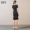 IWY/藏青连衣裙ol显高职业女装面试宝藏百搭西装款教师高档英伦风23Q1 商品缩略图3