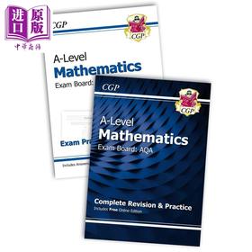 CGP Complete Revision and Exam Practice A-Level Maths AQA Year 1 & 2数学备考套装两册 含电子版+答案 