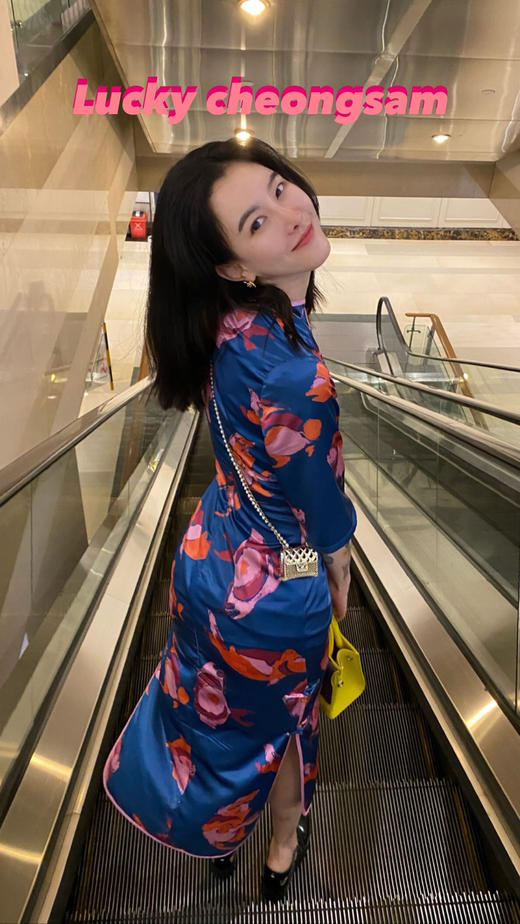 锦鲤系列蓝蓝吸睛幸运旗袍 商品图3