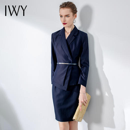 IWY/西装套裙时尚收腰修身西装套裙高端名媛职业装气质工作服CS1112 商品图0