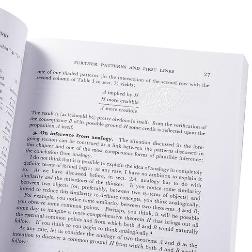 预售 【中商原版】数学与猜想 卷二 合情推理模式 英文原版 Mathematics and Plausible Reasoning 波利亚 G Polya 商品图3