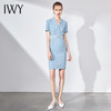 IWY/蓝色连衣裙职业裙办公室西装套大气气质款洋气商务装求职面试Q586 商品缩略图2