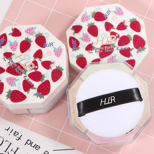 HLLR定妆散粉 四宫格哑光半透明干粉 商品图2