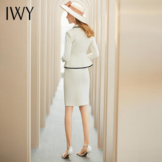 IWY/高端气质小香风西装套装女职业套裙薄款小西装外套女休闲正装CS1202 商品图3