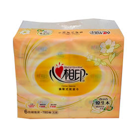 心相印三层面巾纸130抽*6包DT37130