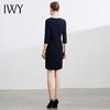 IWY/黑色连衣裙职业装教师西服端庄大气显瘦女神范透气正式经理OLQ528 商品缩略图3