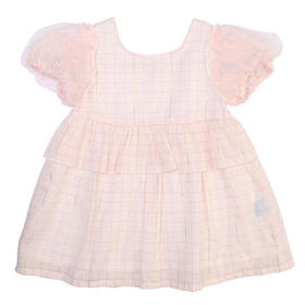 丽婴房-童衣类（夏）E1洋装\背心裙白色\米白