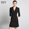 IWY/黑色七分袖职业连衣裙显瘦轻奢员工服时尚制服工作装上镜Q14096B 商品缩略图0