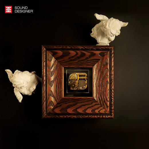 巫雕刻时光相框式音乐盒  木质八音盒结婚生日礼物送女友可定制 商品图1