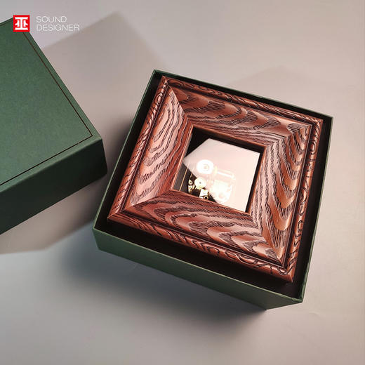 巫雕刻时光相框式音乐盒  木质八音盒结婚生日礼物送女友可定制 商品图4