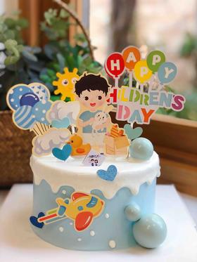 六一儿童节男孩奶油蛋糕 下单前请仔细阅读商品详情