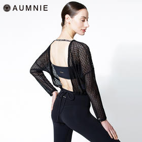 两穿蕾丝长袖上衣 / MESH LACE 2-WAY TOP