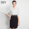IWY/黑白拼色假两件连衣裙职业装西服设计感干练时尚休闲包裙商务
Q11233-W 商品缩略图0