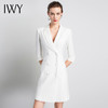 IWY/白色七分袖职业连衣裙西装裙时尚气质清凉气场工作服装面试Q14096W+YD-096 商品缩略图1
