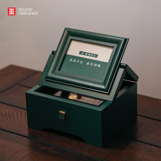巫雕刻时光经典版相片音乐盒  木质可定制照片结婚生日礼物八音盒 商品图2
