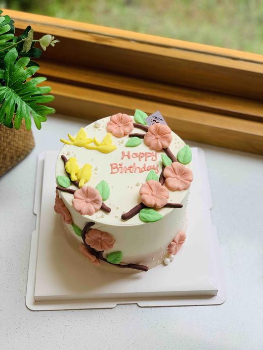 翻糖小清新花奶油蛋糕 下单前请仔细阅读商品详情 商品图1