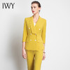 IWY/黄色西服套装女职业装办公上衣女人味减龄高管经理服工装白领C10223Y+P30226 商品缩略图0