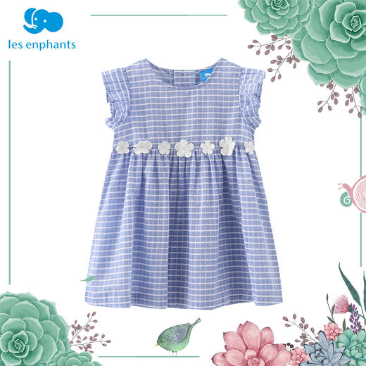 丽婴房-童衣类（夏）E1洋装\背心裙白色\米白 商品图3