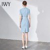 IWY/蓝色连衣裙职业裙办公室西装套大气气质款洋气商务装求职面试Q586 商品缩略图3