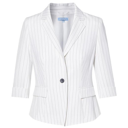 皮尔卡丹女装春季新款商务休闲白色西服C11ST04W0
 商品图5