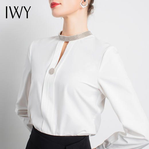 IWY/白色衬衫裙职业装气质名媛时装款高级小套装成熟ol经理服时装
B11234-W+S0486(ASC) 商品图4