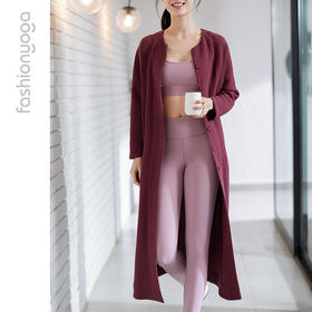 【特卖不退换】FM11802凡圣瑜伽棉麻禅意按扣外套（不含胸垫）