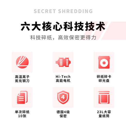 得力9952碎纸机(白色)(台) 商品图1