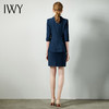 IWY/藏青七分袖职业女裙工装宽松高级工服气质款修身版ol轻熟C10345+S10345 商品缩略图3