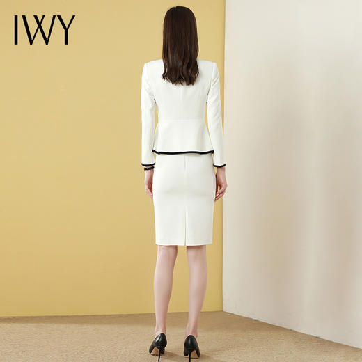 IWY/白色职业套装女名媛时尚气质商务经理工作服套裙西装面试正装
CS1202- 商品图3