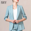IWY/绿色职业西装套装薄款五分袖气质高档办公制服时尚主持人
212055C1+P1 商品缩略图4