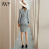 IWY/灰色气质职业装套裙高端售楼部工作服正装通勤西装套装女韩版C1121+PS767 商品缩略图3