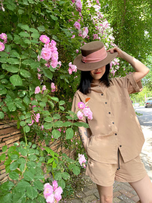 可颂拿铁夏季休闲衬衫套装 商品图2