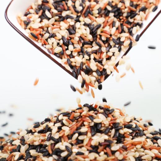 三色糙米5斤装 多种杂粮米搭配  米粒饱满 营养均衡 布袋装 商品图1