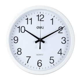 得力9005挂钟(白)(只)30cm（12寸）