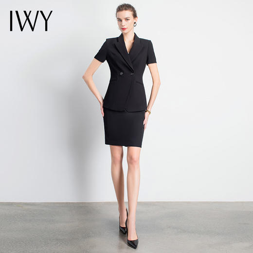 IWY/女总裁套装名媛高端时尚休闲工作服商务通勤气质修身职业套裙
C10220+S10408B 商品图2