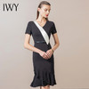 IWY/藏青连衣裙ol显高职业女装面试宝藏百搭西装款教师高档英伦风23Q1 商品缩略图1
