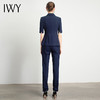 IWY/藏青短袖西装职业装女ol主持人气质时尚成套高雅高端工装名媛C11237+P11237 商品缩略图3